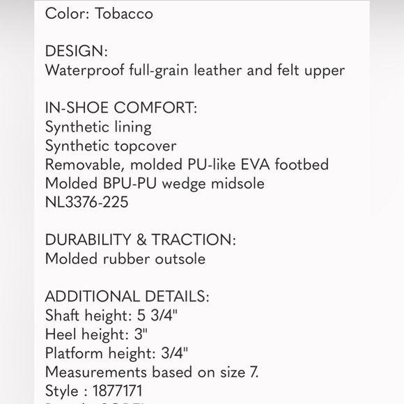 Sorel Lexie Wedge Boot Waterproof Winter Heel Sz 8 - Picture 11 of 11